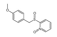 2-[(4-methoxyphenyl)methylsulfinyl]-1-oxidopyridin-1-ium Structure