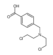 4-[bis(2-chloroethyl)aminomethyl]benzoic acid Structure