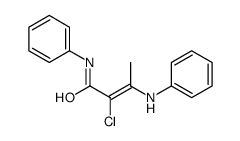 3-anilino-2-chloro-N-phenylbut-2-enamide结构式