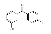 (4-chlorophenyl)-(3-hydroxyphenyl)methanone结构式