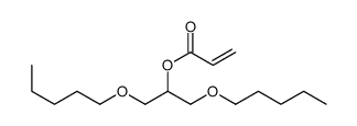 1,3-dipentoxypropan-2-yl prop-2-enoate结构式