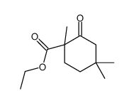 ethyl 1,4,4-trimethyl-2-oxocyclohexane-1-carboxylate结构式