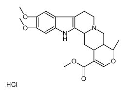 methyl (3β,19α,20α)-16,17-didehydro-10,11-dimethoxy-19-methyloxayohimban-16-carboxylate hydrochloride结构式