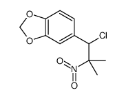 5-(1-chloro-2-methyl-2-nitropropyl)-1,3-benzodioxole结构式
