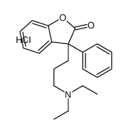 diethyl-[3-(2-oxo-3-phenyl-1-benzofuran-3-yl)propyl]azanium,chloride Structure