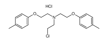 (2-chloro-ethyl)-bis-(2-p-tolyloxy-ethyl)-amine, hydrochloride Structure