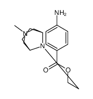 8-[2-(p-Aminobenzoyloxy)ethyl]-3-methyl-3,8-diazabicyclo[3.2.1]octane结构式