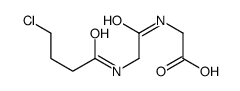 2-[[2-(4-chlorobutanoylamino)acetyl]amino]acetic acid Structure