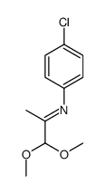 N-(4-chlorophenyl)-1,1-dimethoxypropan-2-imine结构式