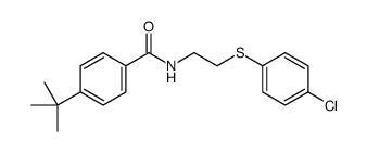 4-tert-butyl-N-[2-(4-chlorophenyl)sulfanylethyl]benzamide结构式