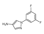 1-(3,5-difluorophenyl)pyrazol-4-amine结构式