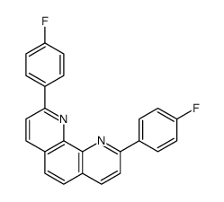 2,9-bis(4-fluorophenyl)-1,10-phenanthroline Structure