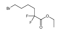 ethyl 6-bromo-2,2-difluorohexanoate结构式