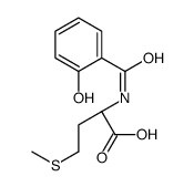 (2S)-2-[(2-hydroxybenzoyl)amino]-4-methylsulfanylbutanoic acid结构式