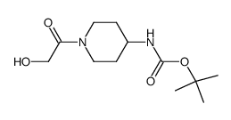 tert-butyl [1-(hydroxyacetyl)piperidin-4-yl]carbamate Structure