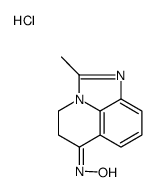 4,5-Dihydro-2-methyl-6H-imidazo(4,5,1-ij)quinolin-6-one oxime hydrochloride Structure