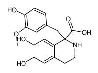 6,7-dihydroxy-1-(4-hydroxy-3-methoxybenzyl)-1,2,3,4-tetrahydroisoquinoline-1-carboxylic acid Structure