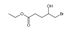 Aethyl-5-brom-4-hydroxyvalerat结构式