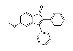 2,3-diphenyl-5-methoxy-1H-inden-1-one Structure