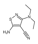 5-amino-3-(diethylamino)-1,2-thiazole-4-carbonitrile结构式