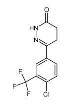 6-(4-chloro-3-trifluoromethyl-phenyl)-4,5-dihydro-2H-pyridazin-3-one Structure