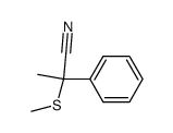 α-Methylthio-α-phenylpropionitril Structure