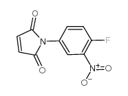 N-(4-氟-3-硝基苯基)马来酰亚胺结构式