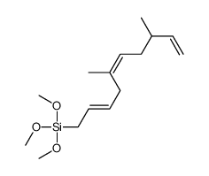 5,8-dimethyldeca-2,5,9-trienyl(trimethoxy)silane结构式