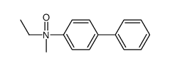 N-Ethyl-N-methyl-(1,1'-biphenyl)-4-amine, N-oxide structure