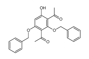 1-[3-acetyl-6-hydroxy-2,4-bis(phenylmethoxy)phenyl]ethanone Structure