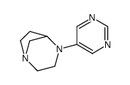1,4-Diazabicyclo[3.2.1]octane,4-(5-pyrimidinyl)-(9CI)结构式