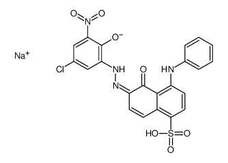 sodium 4-anilino-6-[(5-chloro-2-hydroxy-3-nitrophenyl)azo]-5-hydroxynaphthalene-1-sulphonate picture