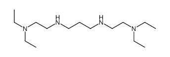 N,N'-bis[2-(diethylamino)ethyl]propane-1,3-diamine structure