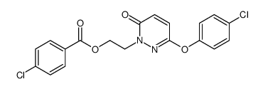 2-[3-(4-chlorophenoxy)-6-oxopyridazin-1-yl]ethyl 4-chlorobenzoate Structure