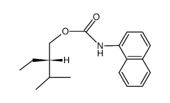 [1]naphthylcarbamic acid-((S)-2-ethyl-3-methyl-butyl ester)结构式
