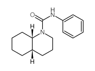 1(2H)-Quinolinecarboxamide,octahydro-N-phenyl-, cis- (9CI) structure