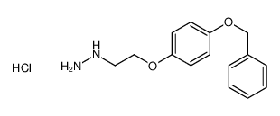 2-(4-phenylmethoxyphenoxy)ethylhydrazine,hydrochloride Structure