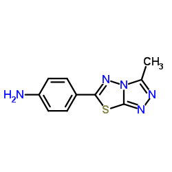 4-(3-METHYL-[1,2,4]TRIAZOLO[3,4-B][1,3,4]THIADIAZOL-6-YL)-PHENYLAMINE结构式