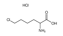 2-Amino-6-chlor-hexansaeure-hydrochlorid结构式