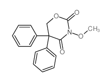 3-methoxy-5,5-diphenyl-1,3-oxazinane-2,4-dione structure