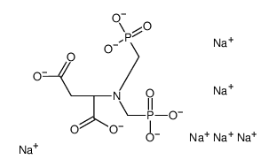 hexasodium,(2S)-2-[bis(phosphonatomethyl)amino]butanedioate结构式