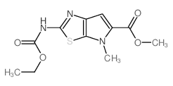 Methyl 2-((ethoxycarbonyl)amino)-4-methyl-4H-pyrrolo(3,2-d)(1,3)thiazole-5-carboxylate Structure