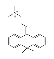 3-(10,10-dimethylanthracen-9-ylidene)propyl-dimethylazanium Structure