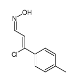 N-[3-chloro-3-(4-methylphenyl)prop-2-enylidene]hydroxylamine Structure