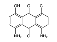 1,8-diamino-4-chloro-5-hydroxyanthracene-9,10-dione结构式