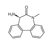 (R)-5-amino-7-methyl-5,7-dihydro-6H-dibenz-[b,d]azepin-6-one Structure