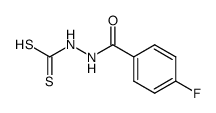 2-(4-fluorobenzoyl)hydrazine-1-carbodithioic acid结构式