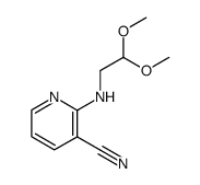 N-(3-cyano-2-pyridyl)aminoacetaldehyde dimethyl acetal Structure