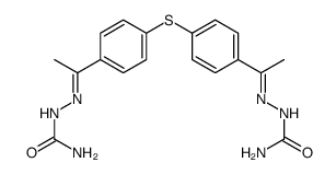 2,2'-((thiobis(4,1-phenylene))bis(ethan-1-yl-1-ylidene))bis(hydrazine-1-carboxamide)结构式