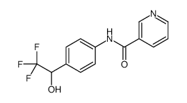 N-[4-(2,2,2-trifluoro-1-hydroxyethyl)phenyl]pyridine-3-carboxamide结构式